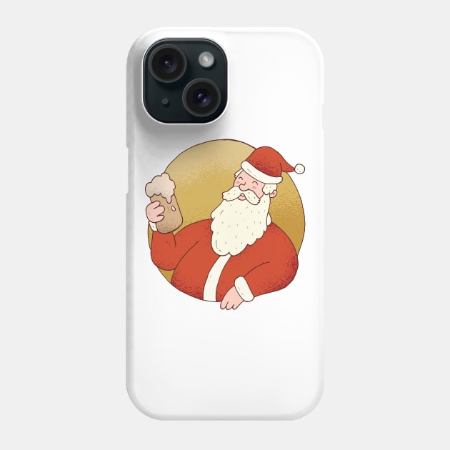 Beer Santa Phone Case by Babyborn