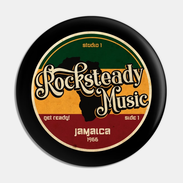 Rocksteady Music LP Pin by CTShirts