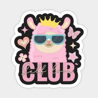 Self Love Club Llama Magnet