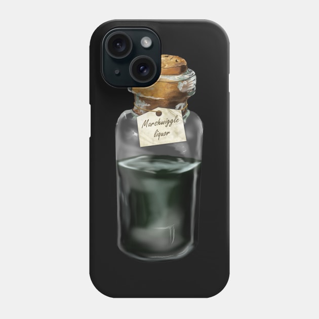 Marshwiggle Hip-Flask Phone Case by drawnexplore