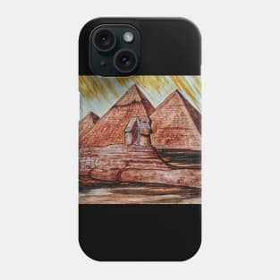 The Great Sphinx and Pyramids Phone Case