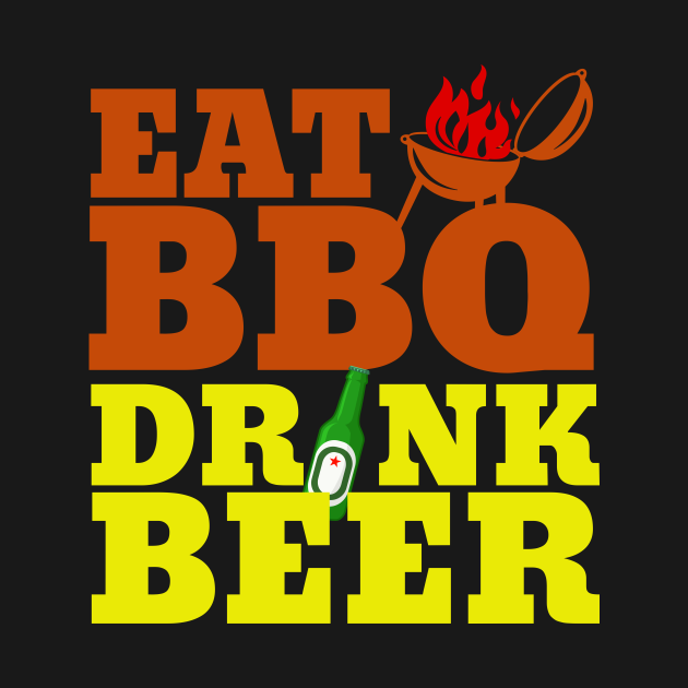Eat BBQ Drink Beer - Bbq - Hoodie | TeePublic