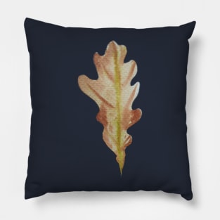 Autumn Leaf in Golden Splendor Pillow