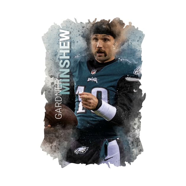 PHILADELPHIA EAGLES PLAYER-GARDNER MINSHEW by MufaArtsDesigns