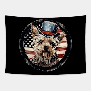 Silky Terrier 4th of July Tapestry