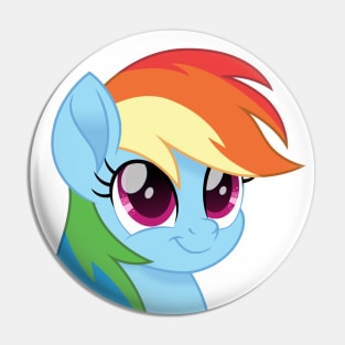 Rainbow Dash portrait Pin