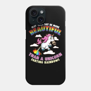 Beautiful Unicorn Farting Rainbows Phone Case