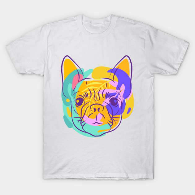 Discover Colorful Dog art - Dog - T-Shirt