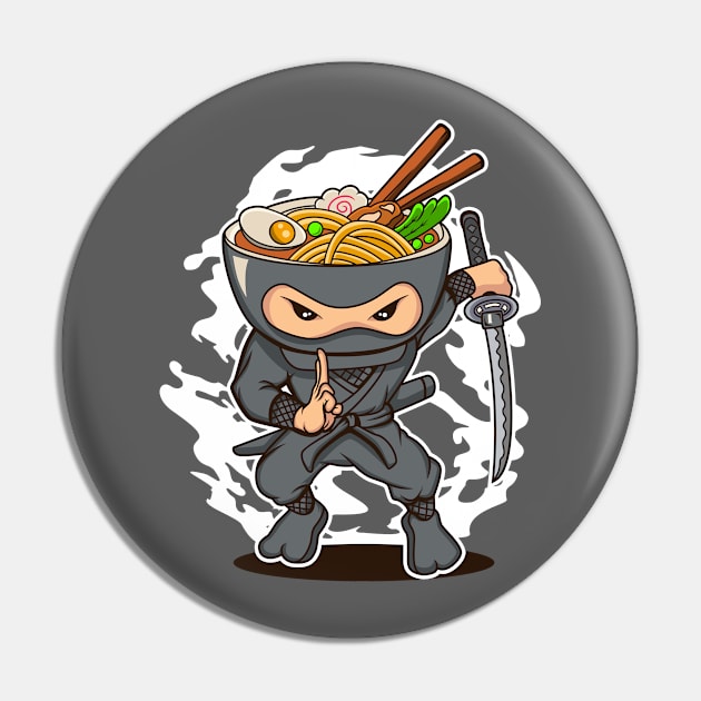 Ramen Ninja Pin by Artizto