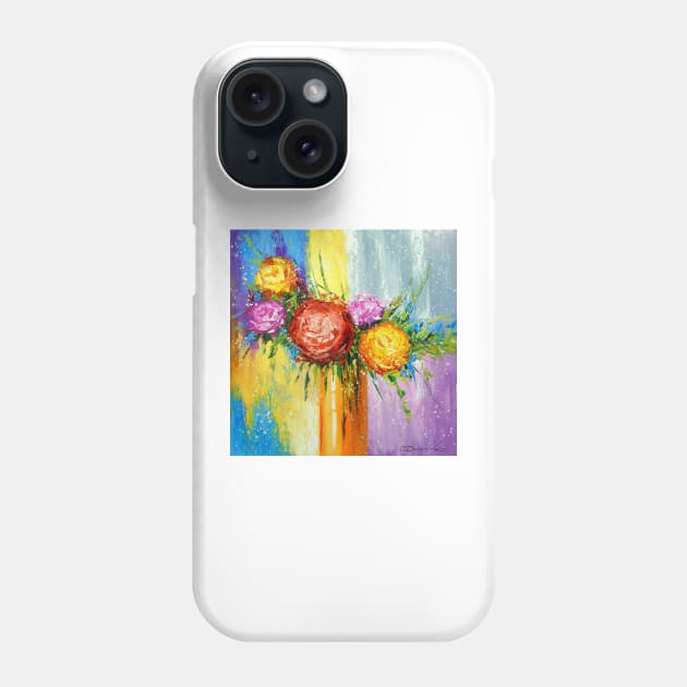 Bouquet of bright flowers Phone Case by OLHADARCHUKART