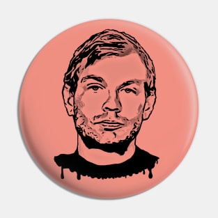 Jeffrey Dahmer Fan Art Design Pin