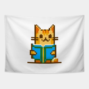 Cat pixel art Tapestry