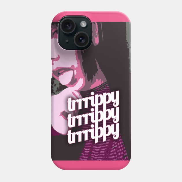 TRRRIPPY - Pink Tongue Phone Case by circlenline