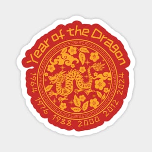 Chinese Year of the Dragon Zodiac Magnet