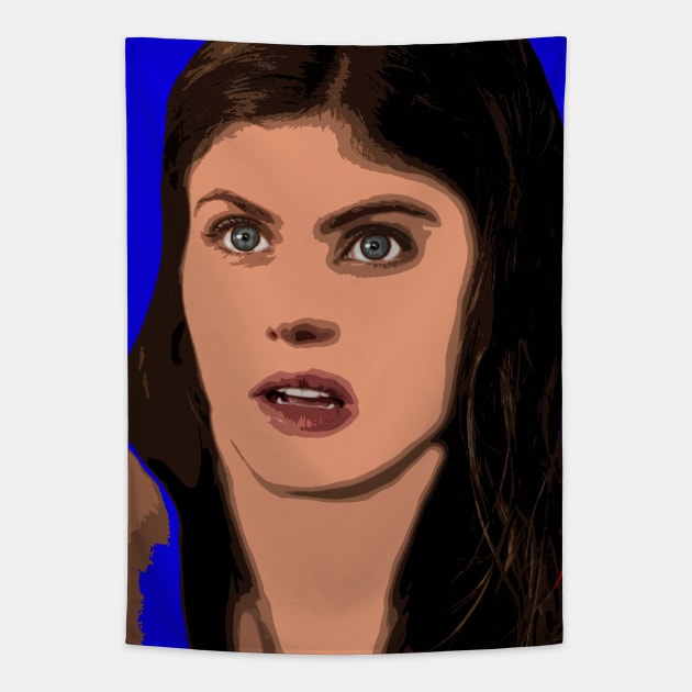 alexandra daddario Tapestry by oryan80