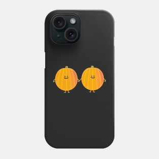 Funny pumpkin couple Phone Case