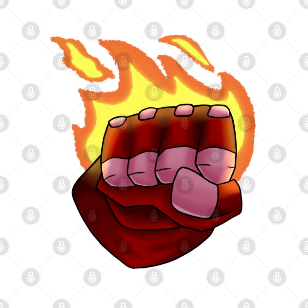 Sly Cooper - Fists of Flame Sticker by crossroadsts