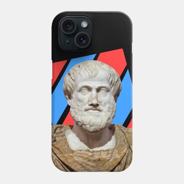 Aristotle Portrait With Red Blue Rectangle Phone Case by isstgeschichte