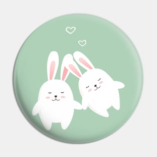 Bunnies in love Pin