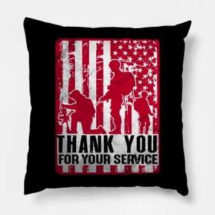 Memorial Day T-shirt Thank you for your service Shirt Pillow