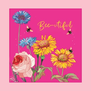 Bee-utiful Bees & Flowers T-Shirt