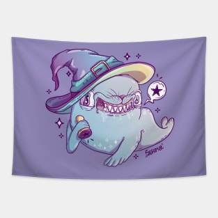 Magical seal magic pun Tapestry