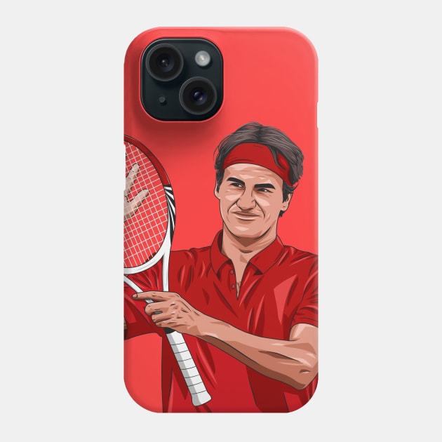Roger Federer Phone Case by Ades_194