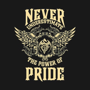 Pride Name Shirt Pride Power Never Underestimate T-Shirt
