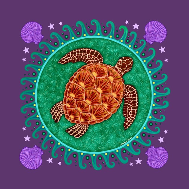 Sea Turtle Mandala by SoozieWray