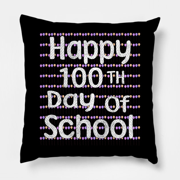 Happy 100 days of school Pillow by rohanbhuyan