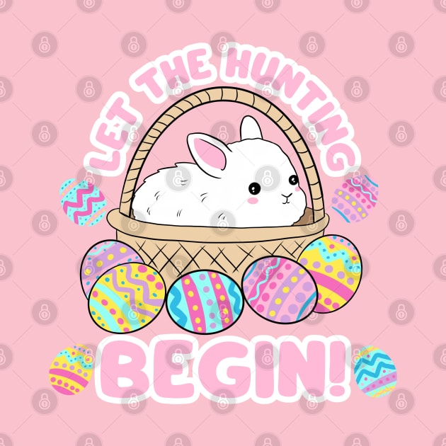 Easter day egg hunting cute design - Let the hunting begin by Yarafantasyart