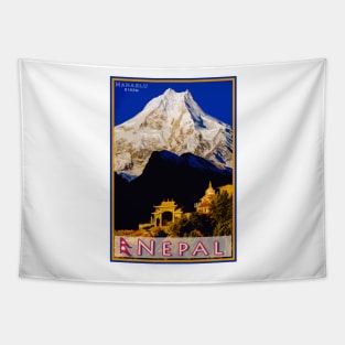 Manaslu in Nepal Tapestry