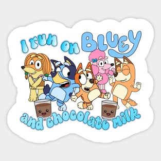 Bingo in globe - Bluey - Sticker Kiss-Cut Sticker 2 x 2 sold by Tamoonz, SKU 783055, Printerval