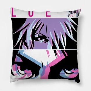 Ocean Blue vaporwave1 Pillow