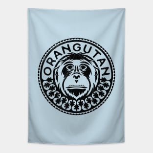 Orangutan Face - Gifts for An Orangutan Lover Tapestry