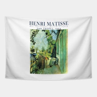 Vintage Exhibition poster, Henri Matisse, La Terrasse, San-Tropez Tapestry