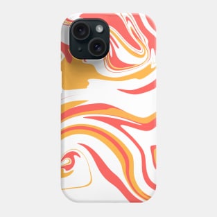 Orange and Red Abstract Pattern Phone Case