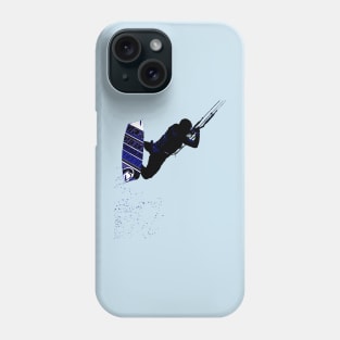 Kitesurfing Action Kite And Surf Illustration Phone Case