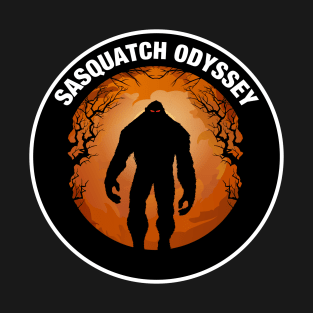 Sasquatch Odyssey Podcast - Original Logo w/ White Boarder T-Shirt