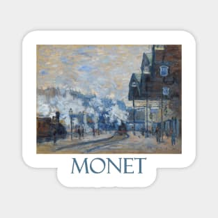 La Gare Saint Lazare, Vue Exterieure by Claude Monet Magnet