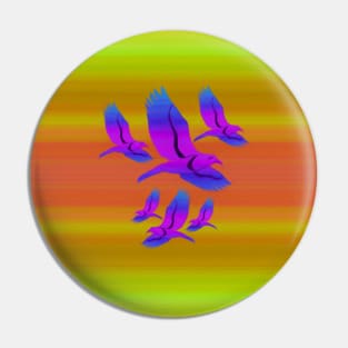 Abstract birds Pin