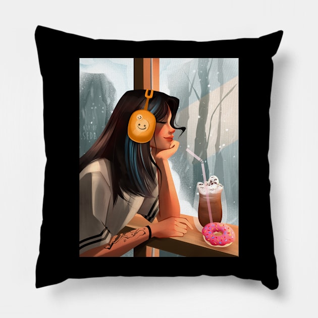 Cozy Winter Pillow by Seda