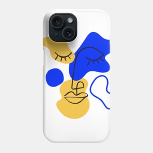 Evening Mood Face Drawing Phone Case