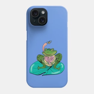 Frog on Lily Pad Boho Henna Style Phone Case