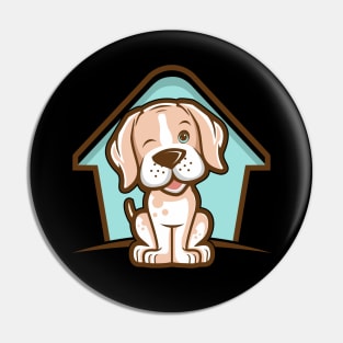 Dog and House design illustrations Pin