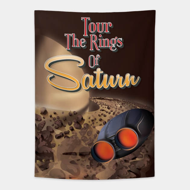 Tour the Rings of Saturn Tapestry by nickemporium1