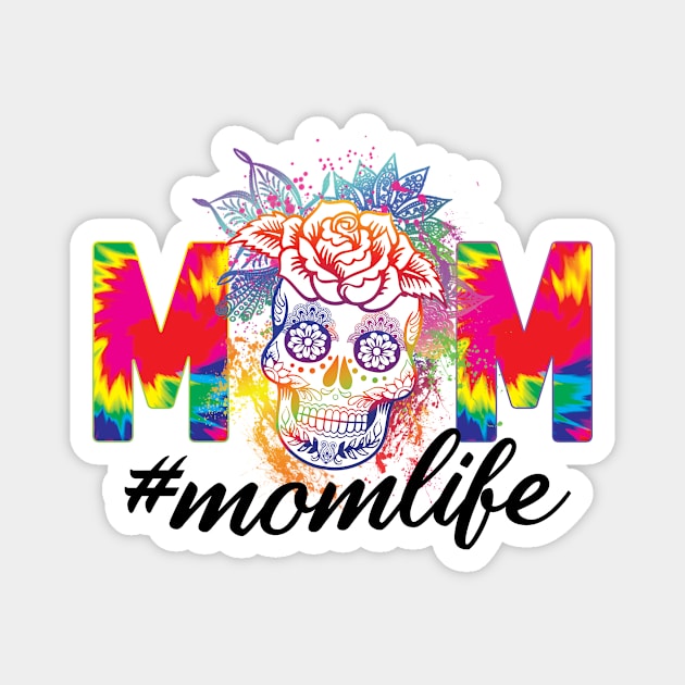 Mom Life Skull Magnet by Samphelinshop