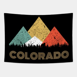 Secret Sasquatch Hidden Retro Colorado with Hiding Bigfoot Tapestry