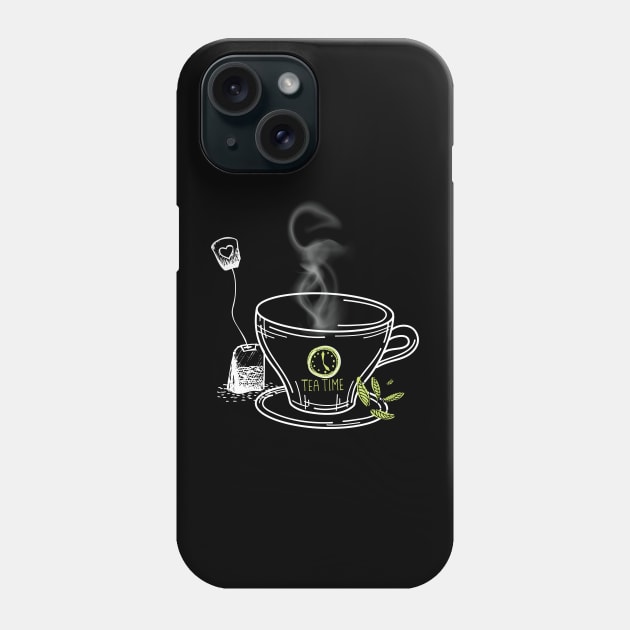 Tea time Phone Case by bluepearl