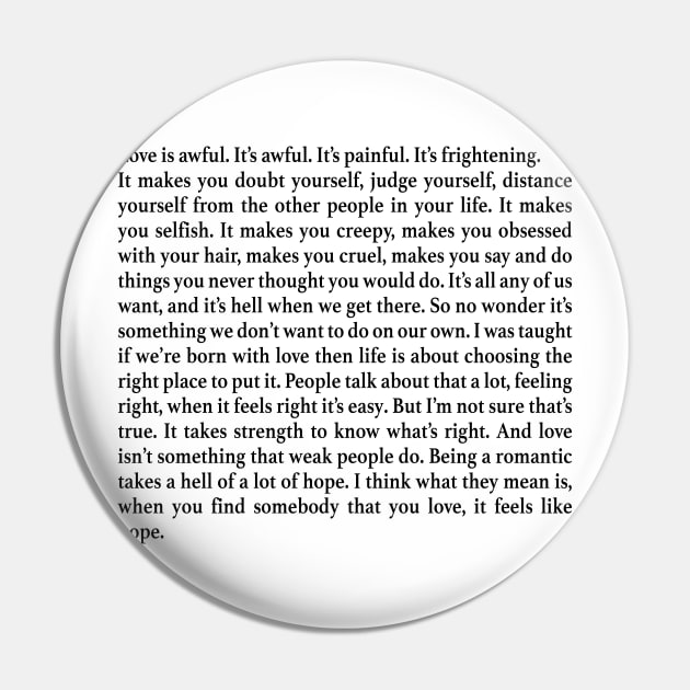 love is awful the priest fleabag love speech Pin by aytchim